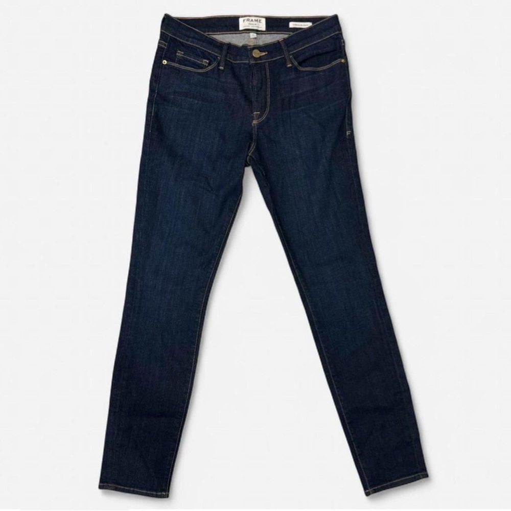 Frame Denim Le Skinny de Jeanne Dark Indigo Jeans